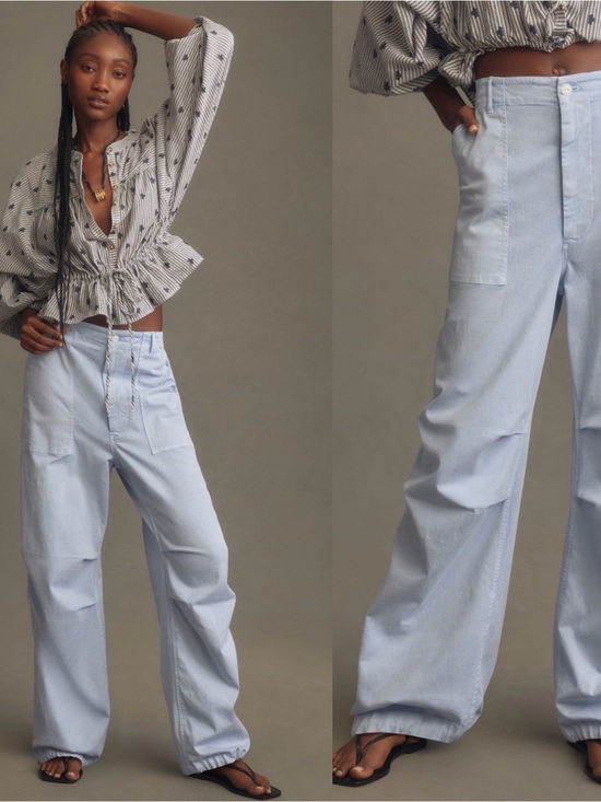 rag & bone Pants - rag & bone Blue Cargo Pants